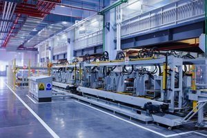 Une chaîne de production industrielle